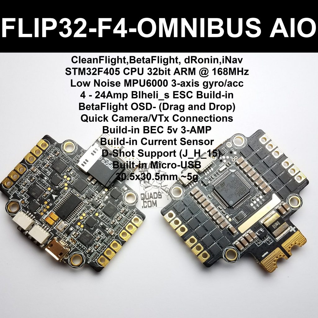 Flip 32 - F4 - Omnibus AIO SPECS