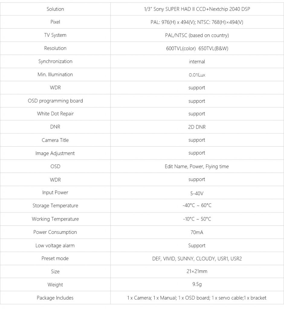 Specs Foxeer Arrow V3