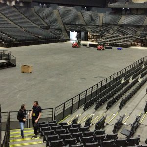 Préparatifs course de drones à Bercy