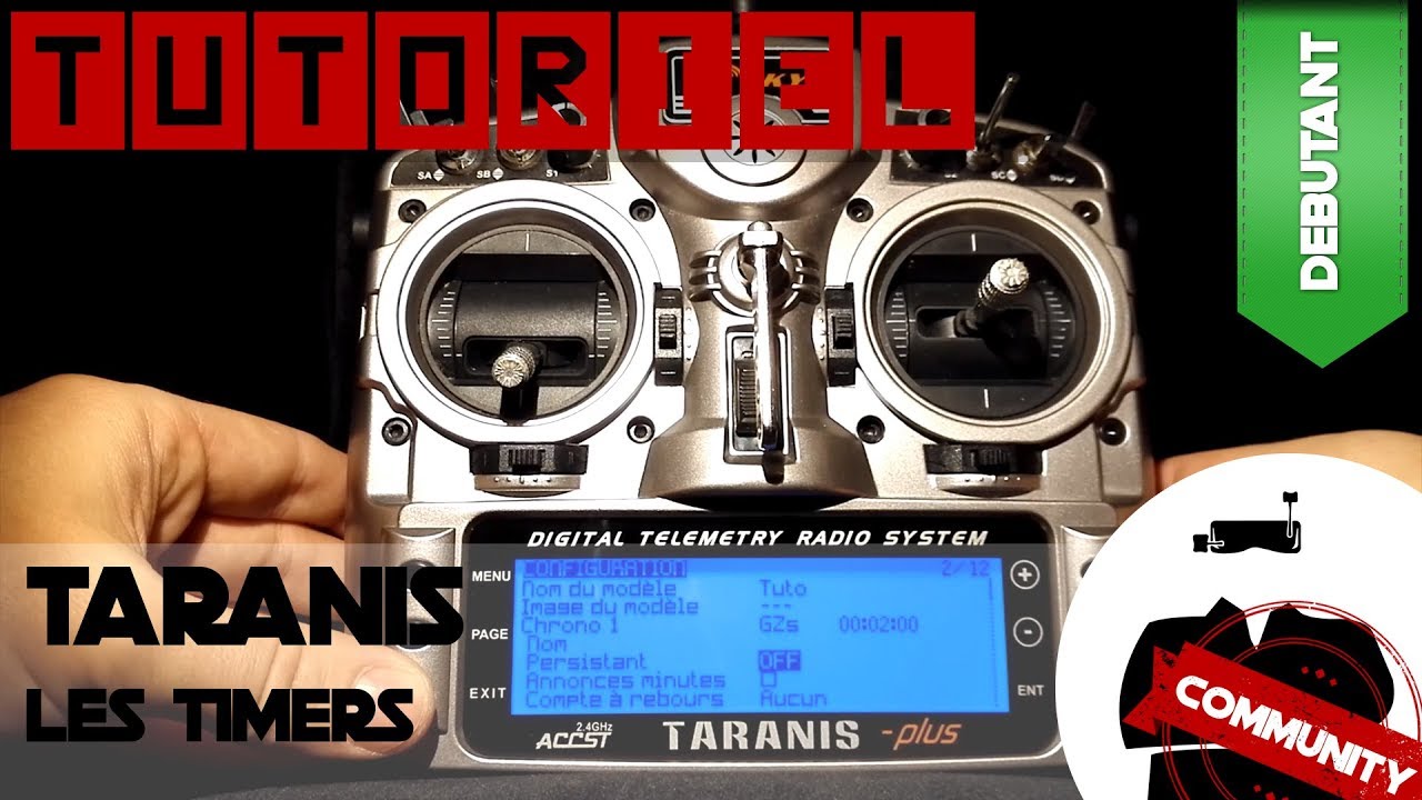 Tutoriel Taranis : les timers (chronomètres)