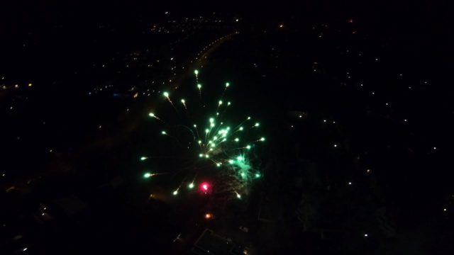 feu d'artifice drone