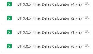 uav tech filter calculator