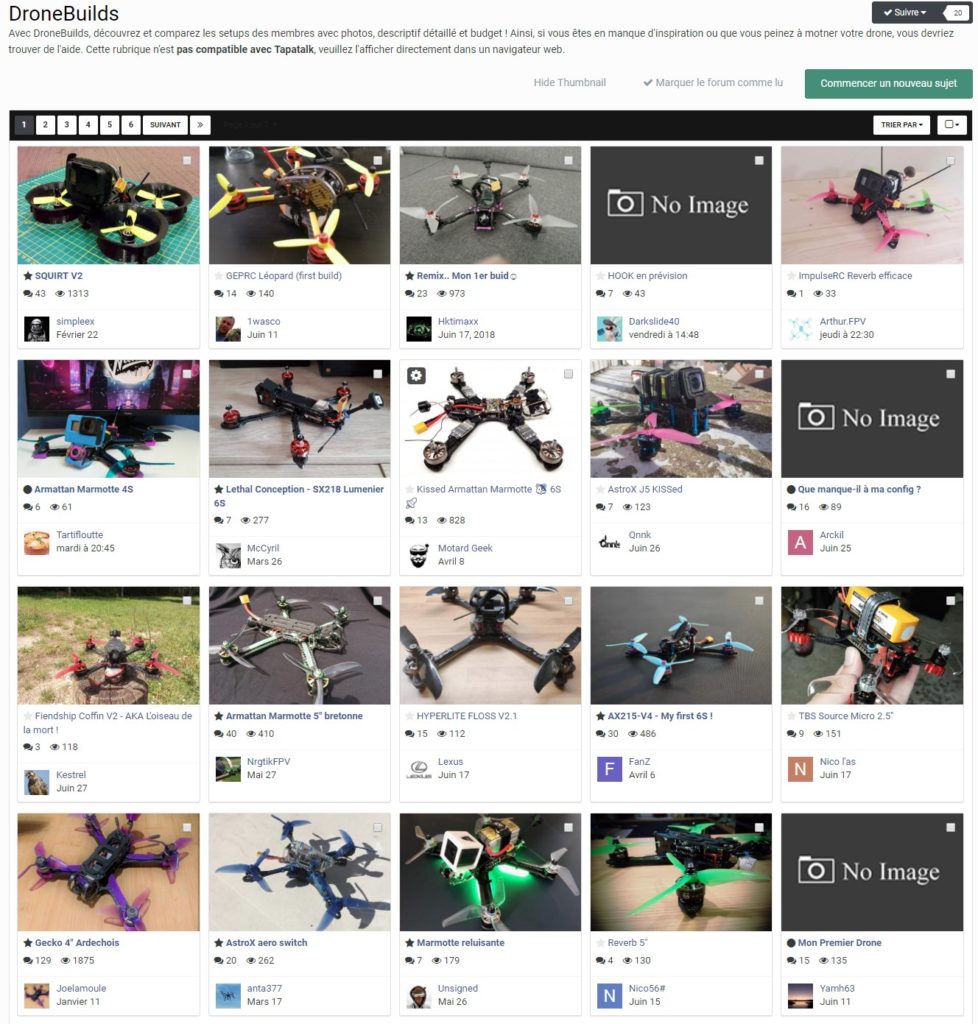 exemples montage drones