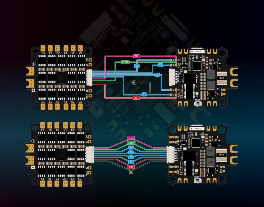 Speedy Bee F7 AIO ESC Wiring