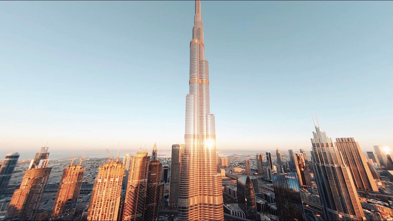 drone fpv dubai Burj Khalifa