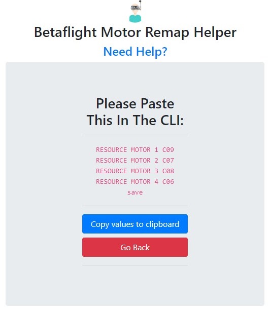 BetaFlight Motor Remap Tuto