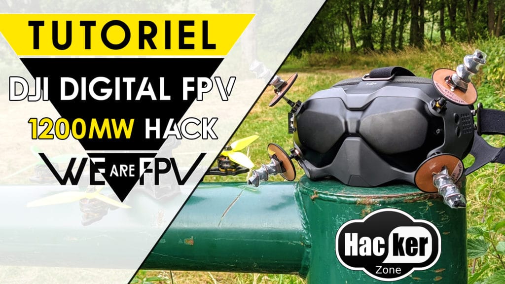 HACK DJI DIGITAL FPV SYSTEM FCC 1200MW POWER