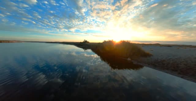 Sainte-Marie plage drone FPV