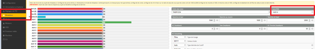 réglage rssi lq betaflight tbs tracer crossfire