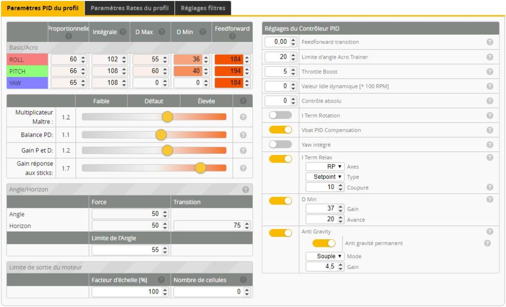 pid betaflight nazgul5 v2 pid tuning