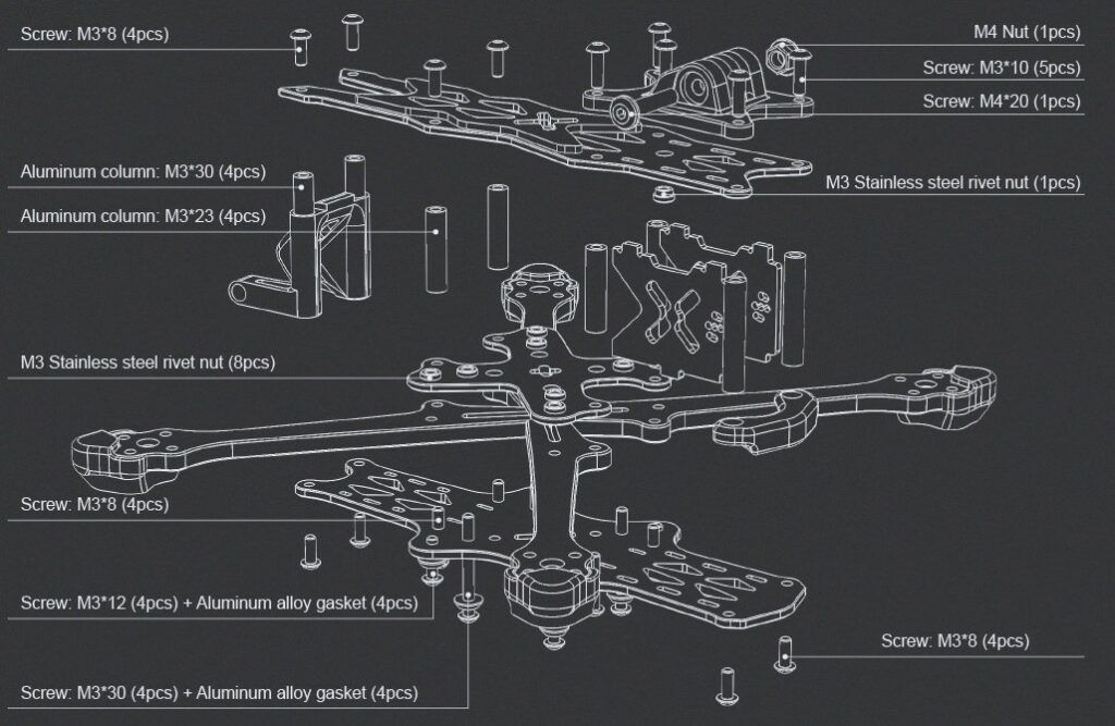 montage foxeer aura assembly