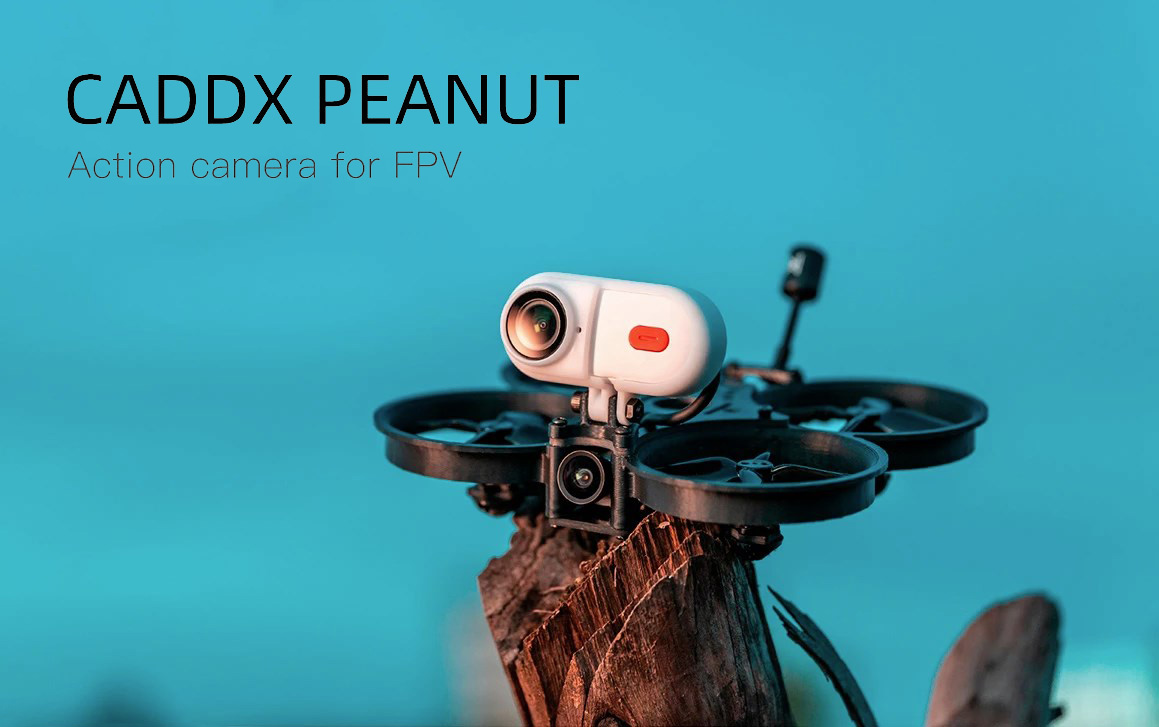 Caddx Peanut Action camera WiFi contrôle sous-marin étanche Casque 