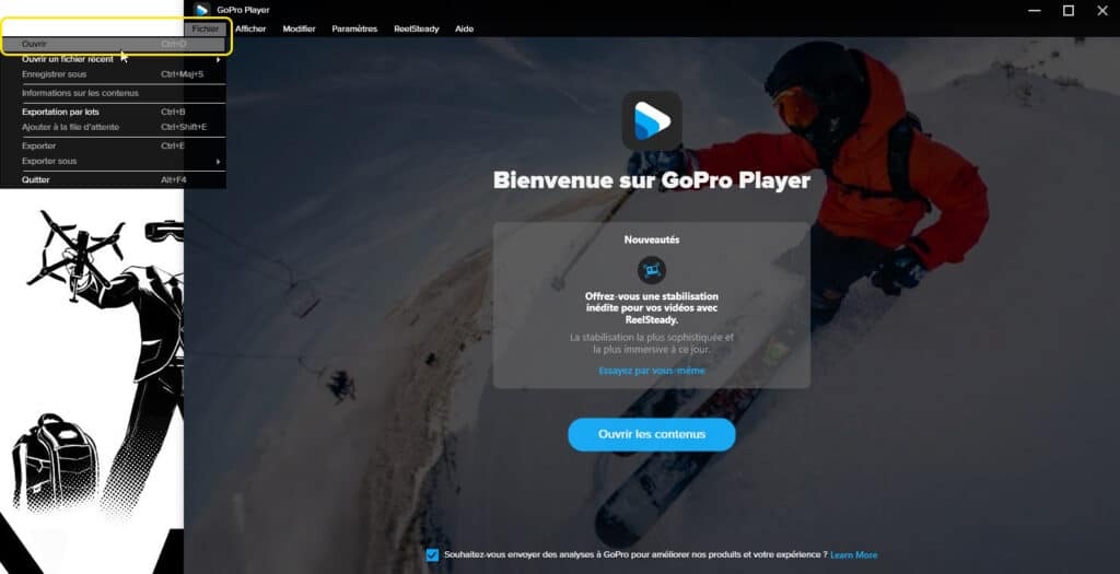 drag & drop glisser déposer dans ReelSteady 2