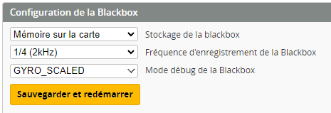 Configuration blackbox