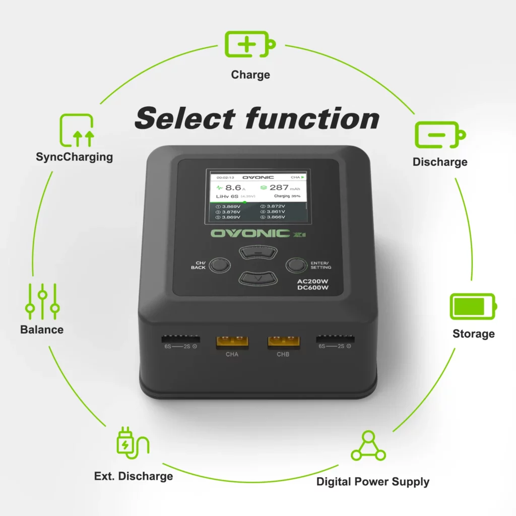 Ovonic X1 dual channel fonctions