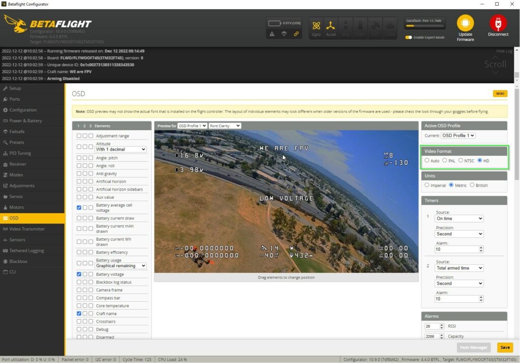 betaflight 44 osd hd