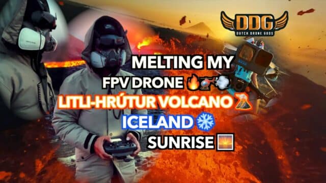 drone fpv volcan islande