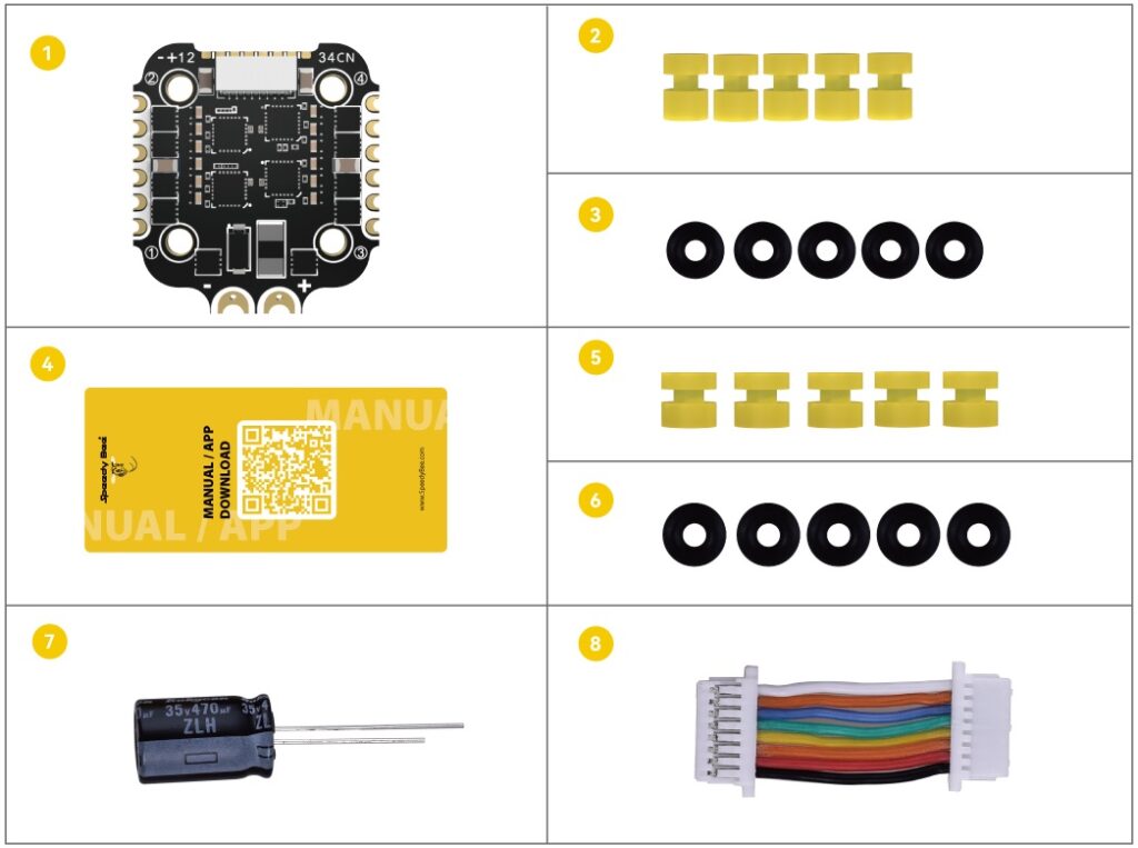 speedybee F405 mini bls 35A packaging esc