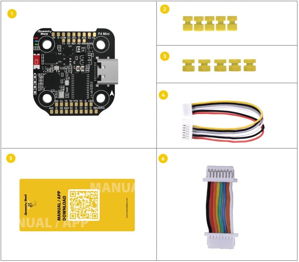 speedybee F405 mini bls 35A packaging fc