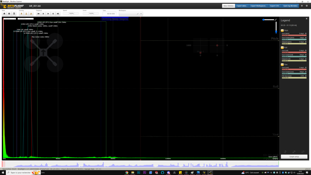 BB stock apres filtrage PITCH