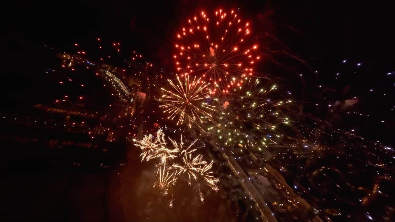 feu d'artifice royan drone fpv