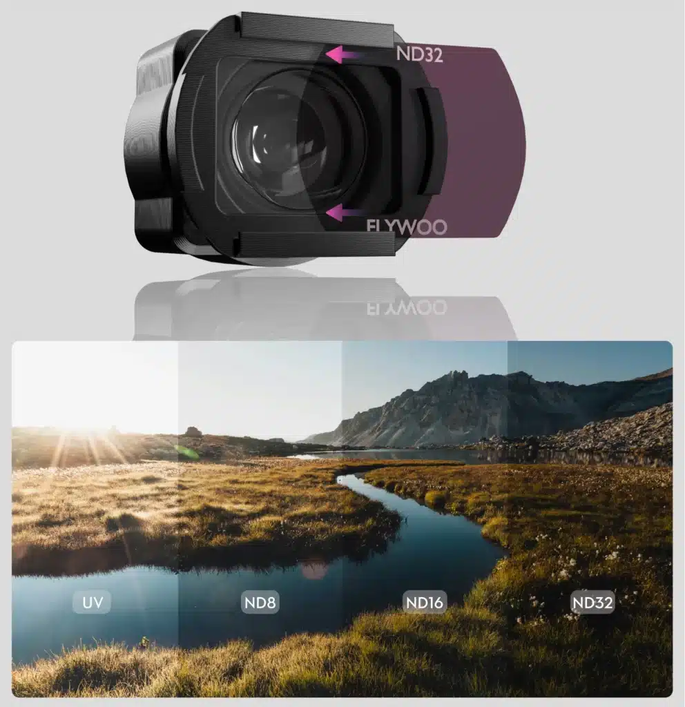 filtres nd lentille grand angle pour dji o4 lite flywoo