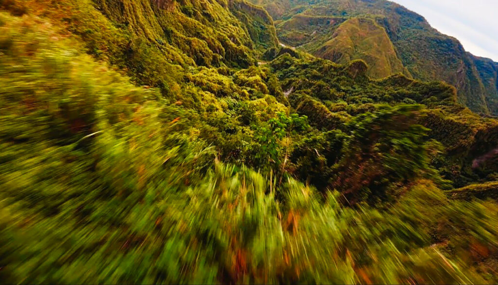 Jungle d’Inararo en drone fpv