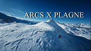 stations des arcs et la plagne en drone fpv