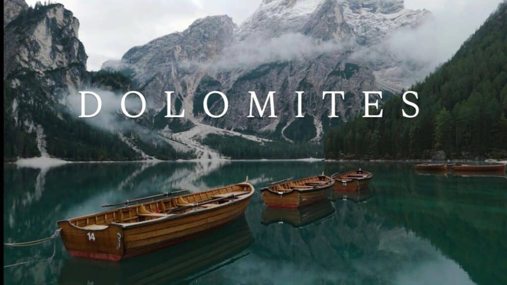 dolomites italiennes en drone fpv